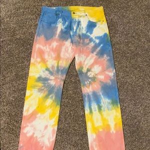 Tie dye Levi’s Pants
